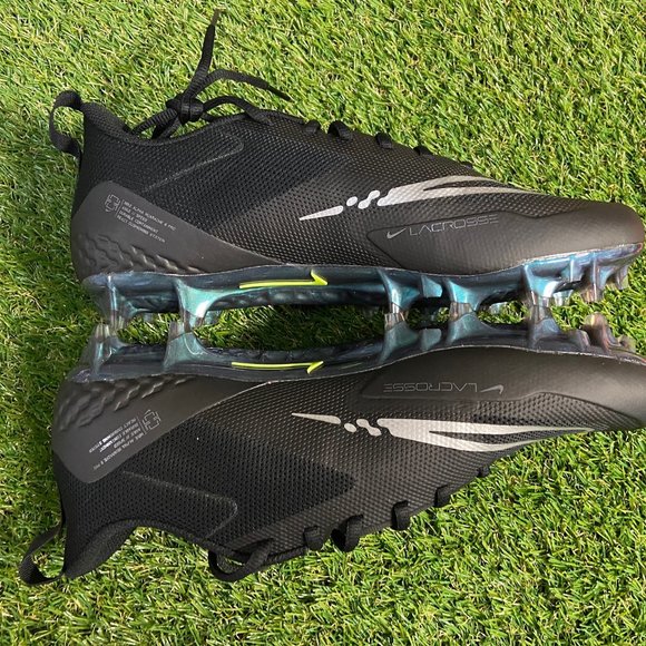 Nike Alpha Huarache 8 Pro Lacrosse Cleats Black Silver CW4439-005 Mens 11.5 NEW main image 5